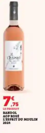 Super U Bandol aop rose l'esprit du moulin 2024 offre