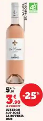 Super U Luberon aop rose la roveria 2024 offre