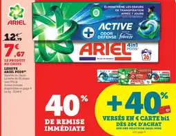 Maximarché Lessive ariel pods offre