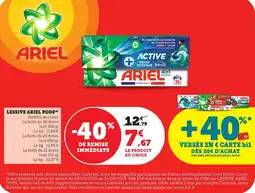 Maximarché Lessive ariel pods offre