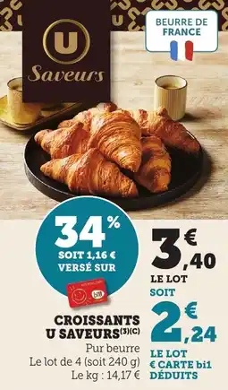 Maximarché Croissants u saveurs offre