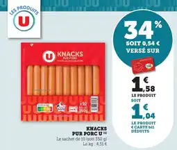 Maximarché Knacks pur porcu offre