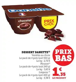 Maximarché Dessert danette offre