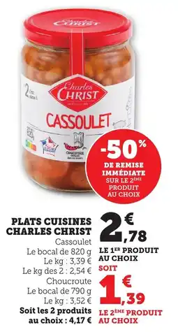 Maximarché Plats cuisines charles christ offre