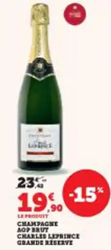 Super U Champagne mop brut charles leprince grande reserve offre