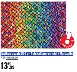 JouéClub Nathan puzzle 500 p poiskaii arc-en-ciel maluzelle offre