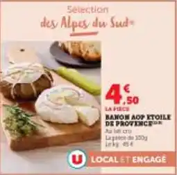 Super U Banon aop etoile de provence offre