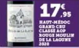 Super U Haut-médoc grand cru classe aop rouge moulin de la lagun 2020 offre