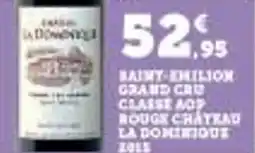 Super U Saint-emilion grand cru classe aop rouge chatrad la dominique 2015 offre