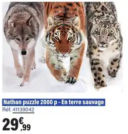JouéClub Nathan puzzle 2000 Nathan puzzle 2000 p - En terre sauvage Réf. 41139042 en terre sauvage offre