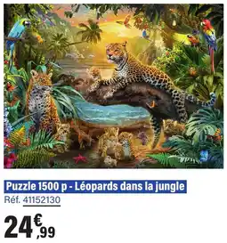 JouéClub Puzzle 1500 p léopards dans la jungle offre