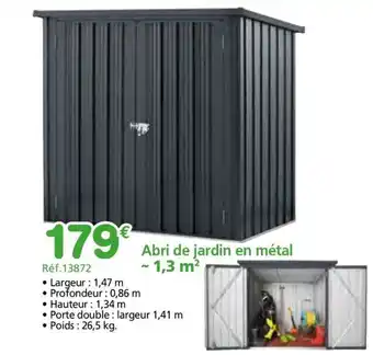 Provence Outillage Abri de jardin en métal offre