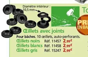 Provence Outillage Cillets avec joints offre