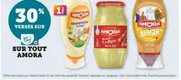 U Express AMORA 30% versés sur ma carte U sur tout Amora offre