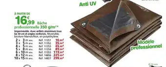 Provence Outillage WERKA PRO Bache professionnelle 350 g/m²* offre