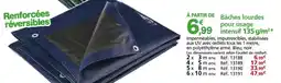 Provence Outillage Bâches lourdes pour usage intensif 135 g/m²* offre