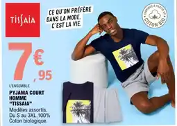 E.Leclerc La vie - pyjama court homme tissair offre