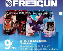 E.Leclerc Freegun - lot de 2 boxers homme offre