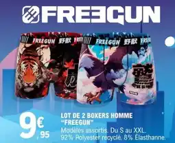 E.Leclerc Freegun - lot de 2 boxers homme offre