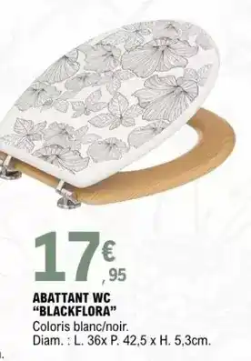 E.Leclerc Abattant wc blackflora offre