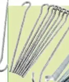 Provence Outillage Piquets galvanisés Les 10 pièces Avec crochet, H. 18 cm offre