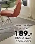 Möbel Martin Chaise avec accoudoirs offre