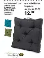 Möbel Martin Coussin carré box darco, fibre synthétique offre