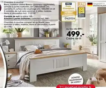 Möbel Martin Chêne - chambre a couche offre