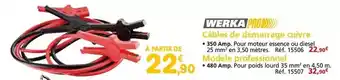 Provence Outillage Werka - câbles de démarrage culivre offre