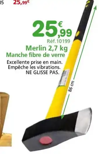 Provence Outillage Merlin Manche fibre de verre offre