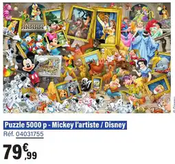JouéClub Puzzle 5000 p mickey l'artiste disney offre