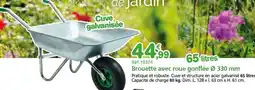 Provence Outillage Brouette avec roue gonflée Ø 330 mm offre