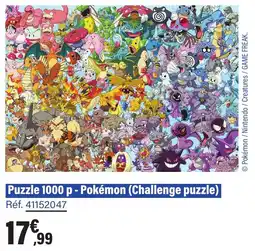 JouéClub Puzzle 1000 p pokémon challenge puzzle offre