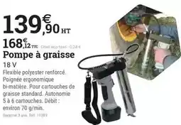 Espace emeraude Pompe à graisse offre