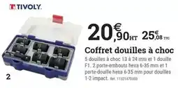 Espace emeraude Tivoly - coffret douilles à choc offre