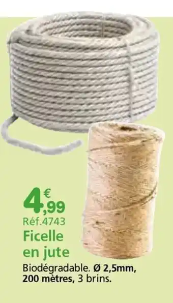 Provence Outillage Ficelle en jute offre