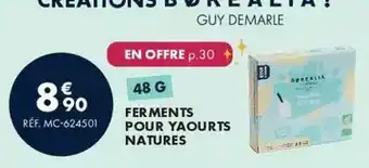 Guy Demarle Borealia - fer ments pour yaourts natures offre