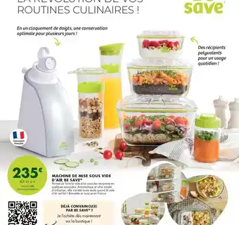 Guy Demarle Machine de mise sous vide d'arbe se save offre