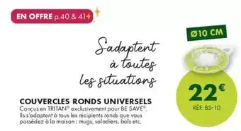 Guy Demarle Tous - couvercles ronds universels offre