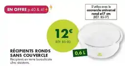 Guy Demarle Récipients ronds sans couvercle offre