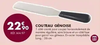 Guy Demarle Cou teau genoise offre