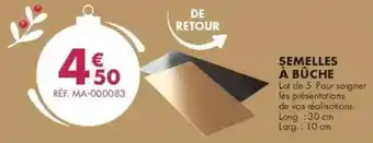 Guy Demarle Semelles à bûche offre