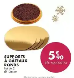 Guy Demarle Supports à gâteaux ronds offre