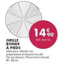 Guy Demarle Grille ronde à pieds offre