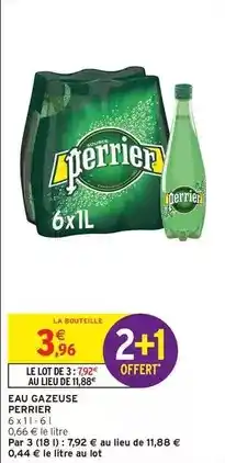 Intermarché Perrier - eau gazeuse offre