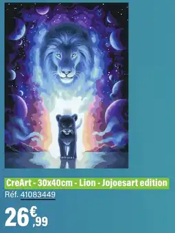 JouéClub Creart lion jojoesart edition offre