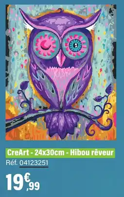JouéClub Creart hibou rêveur offre