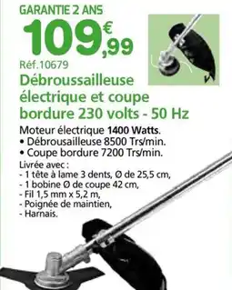 Provence Outillage WERKA PRO Débroussailleuse électrique et coupe bordure 230 volts - 50 Hz offre