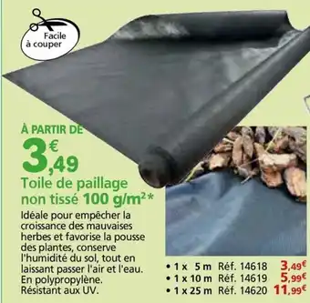 Provence Outillage Toile de paillage non tissé 100 g/m² offre