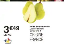 Monop' Poire William verte offre